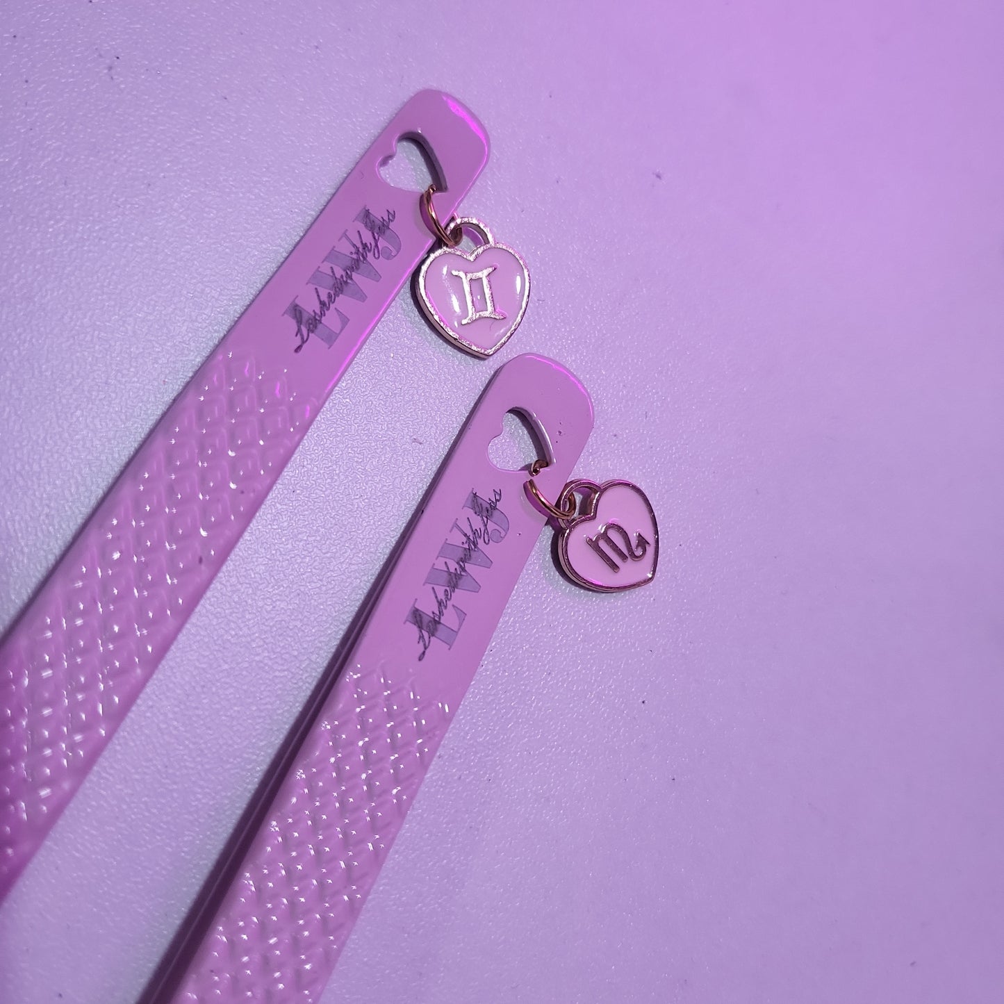 Pink Zodiac Tweezer Charms