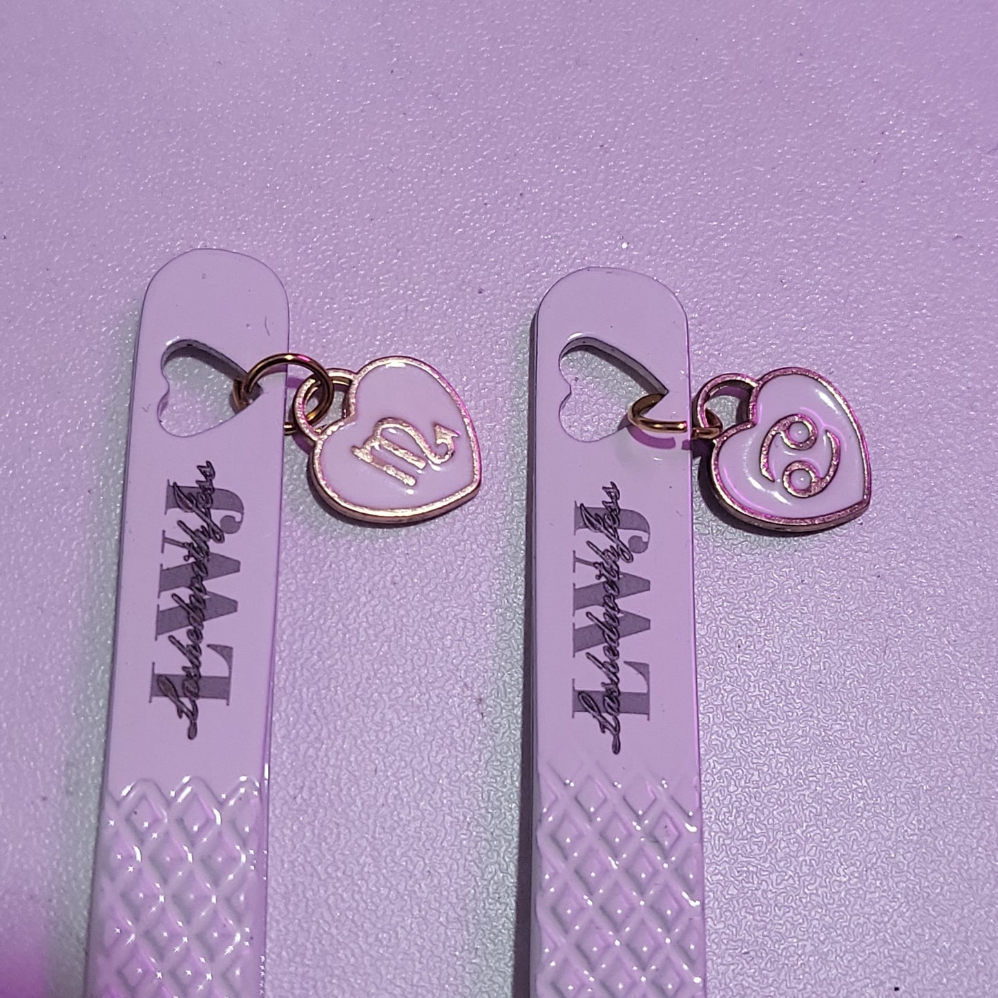 White Zodiac Tweezer Charm