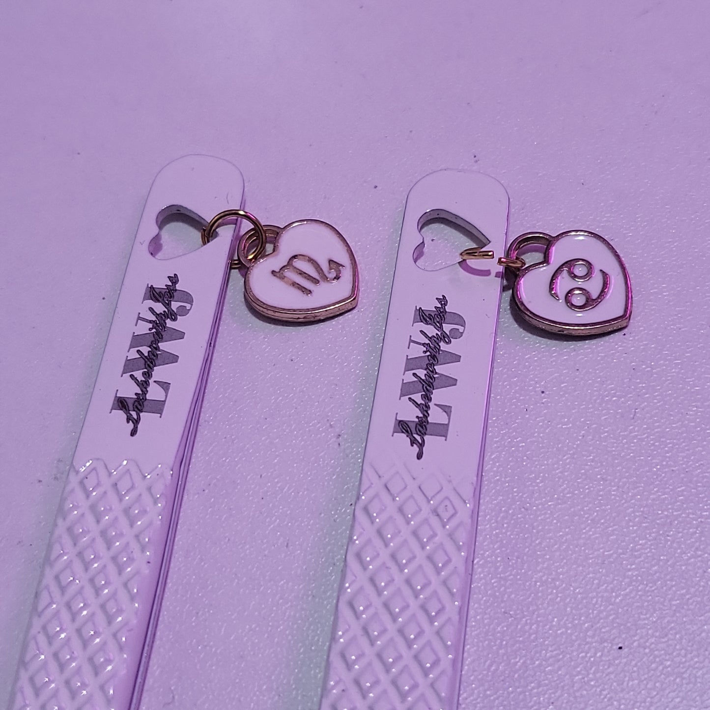White Zodiac Tweezer Charm