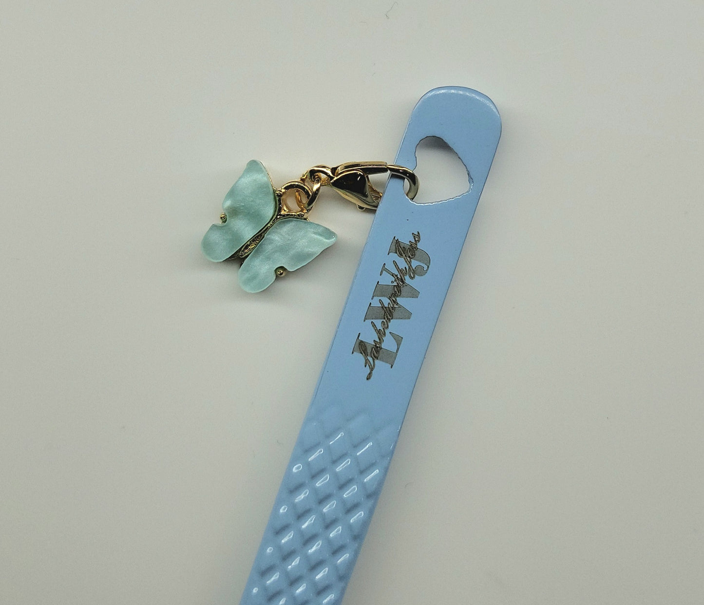 Blue Butterfly Tweezer Charm