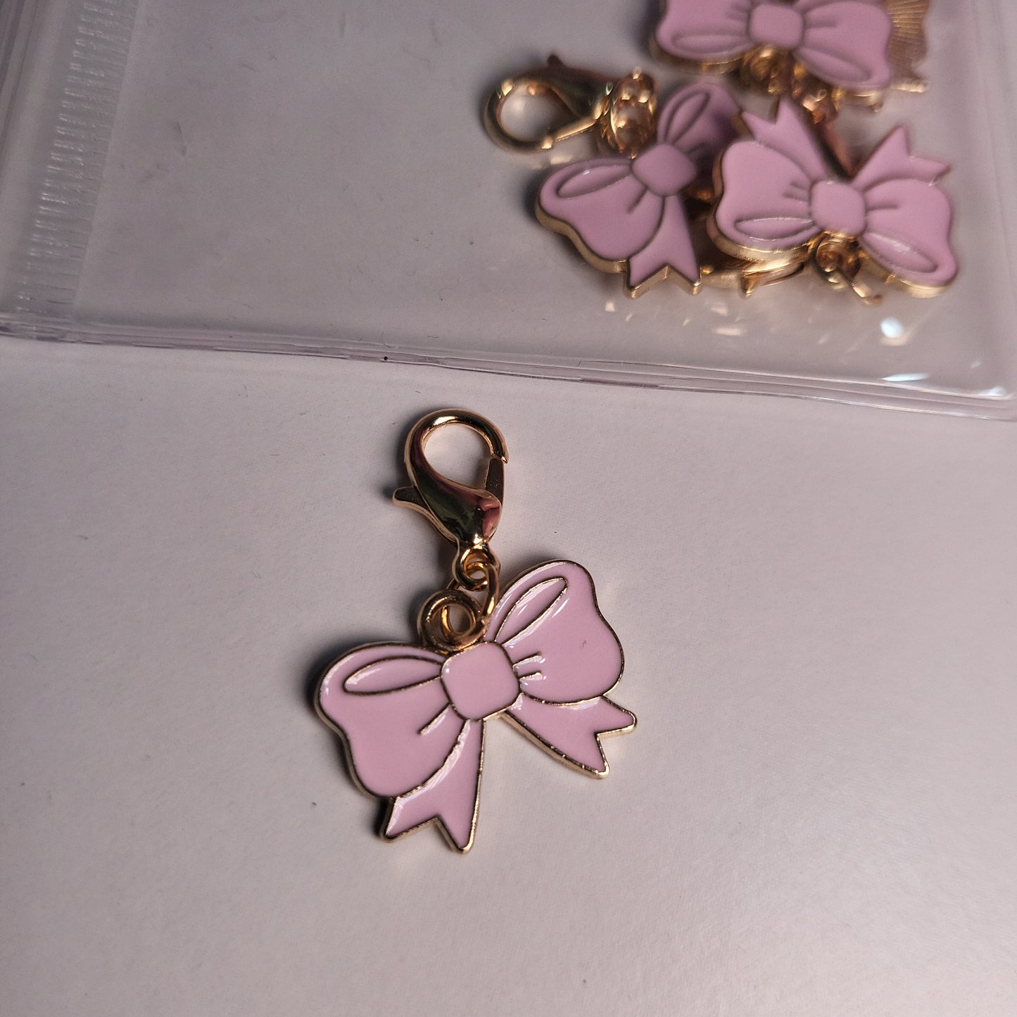 Pink Bow Tweezer Charm