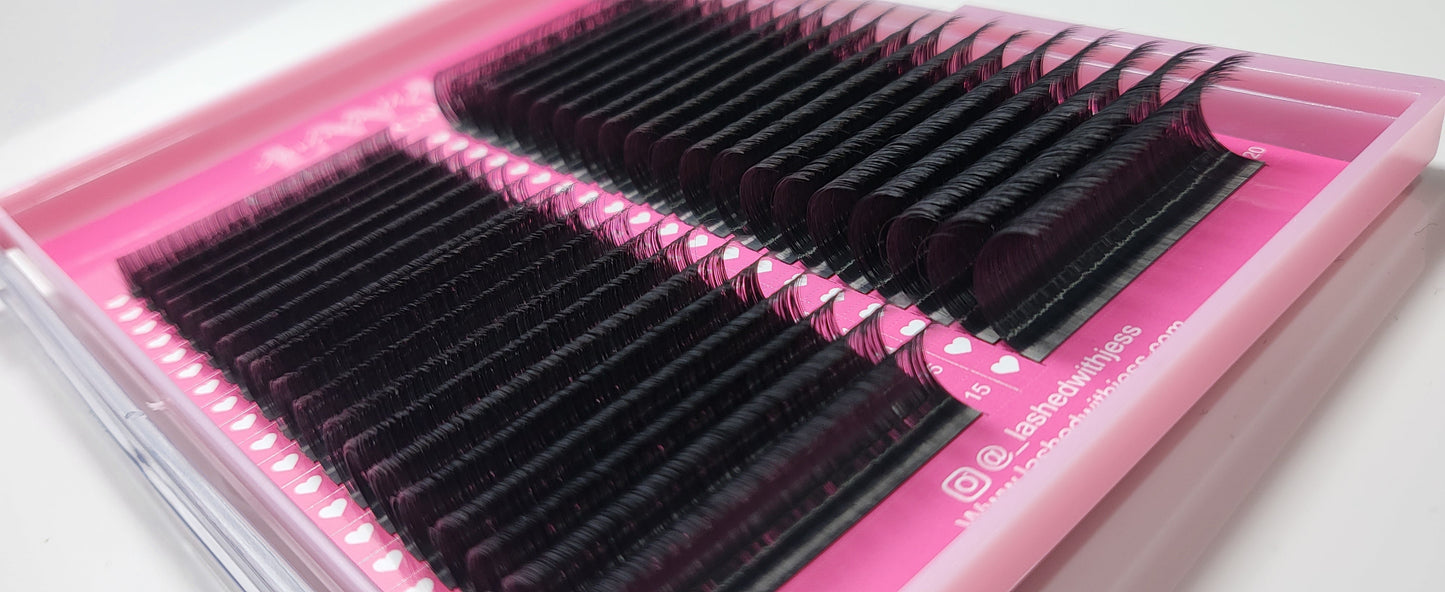40 Row C Curl Lash Tray