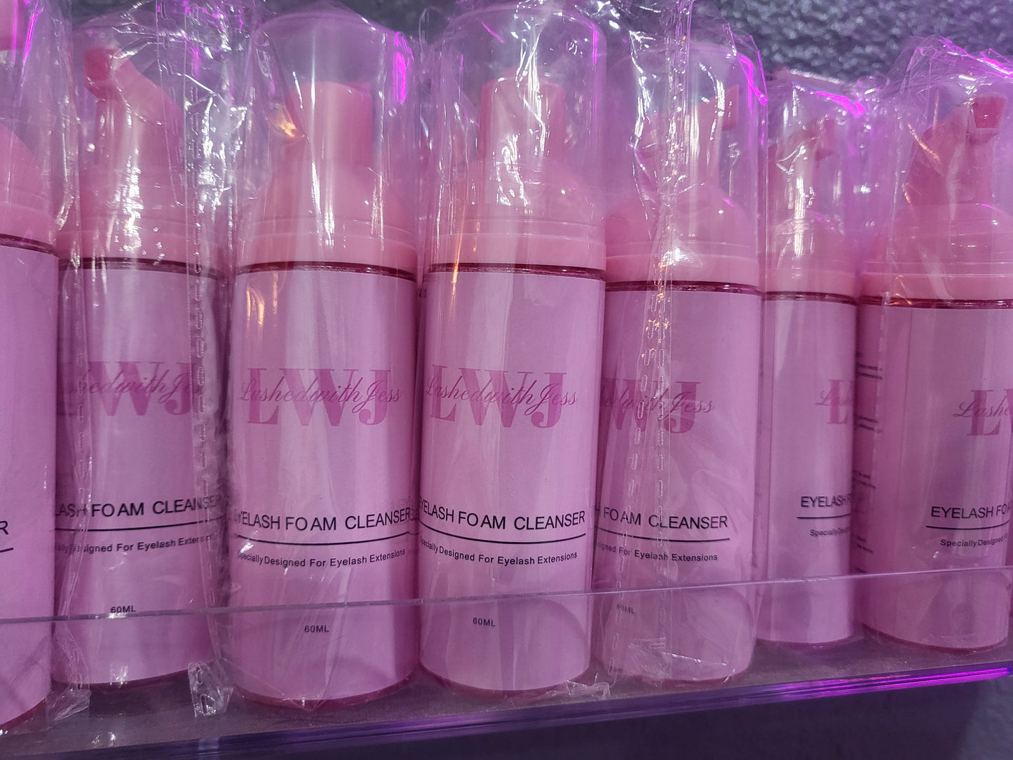 Pink Foam Lash Shampoo