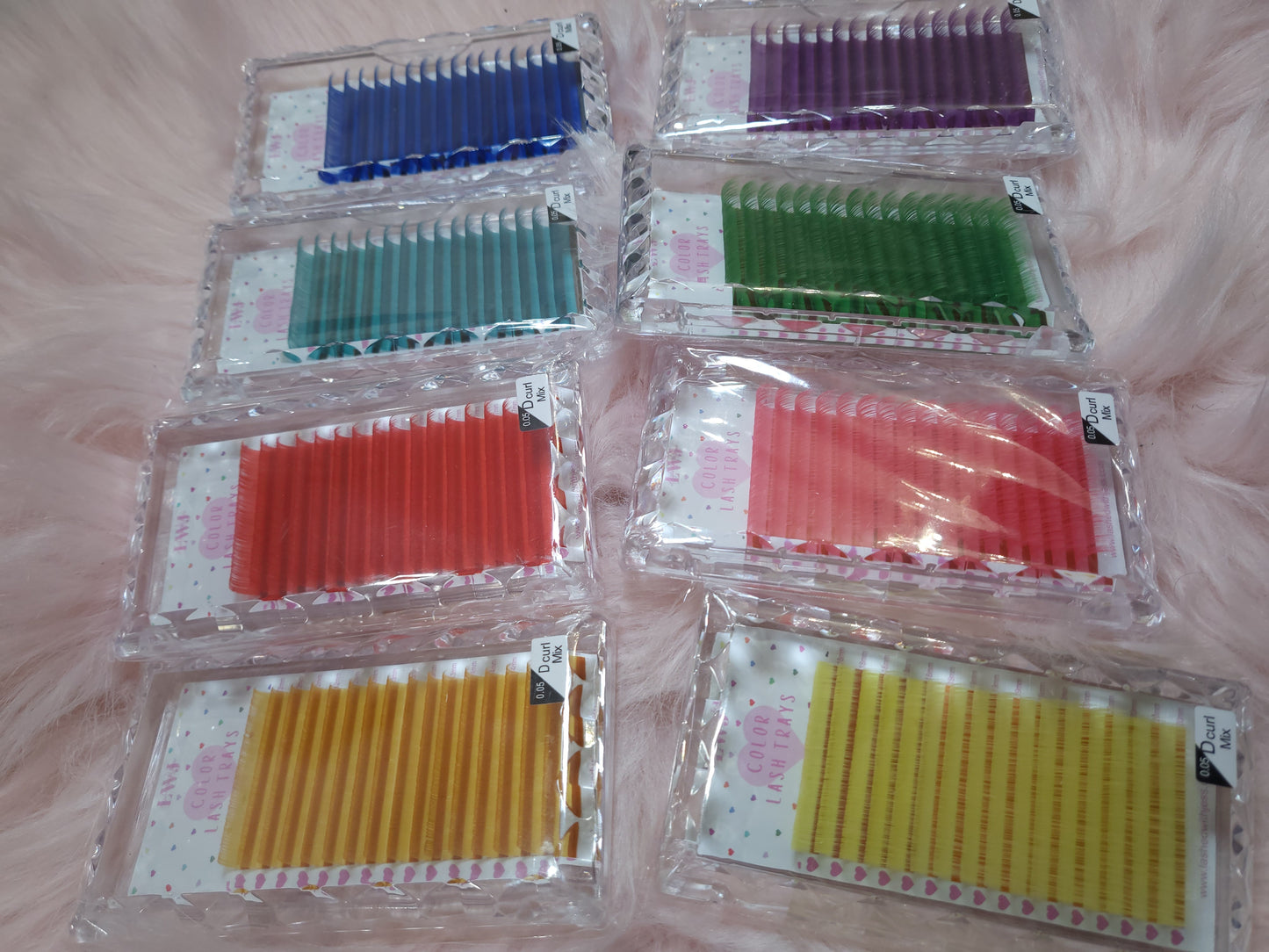 Colored Lash Tray Collection