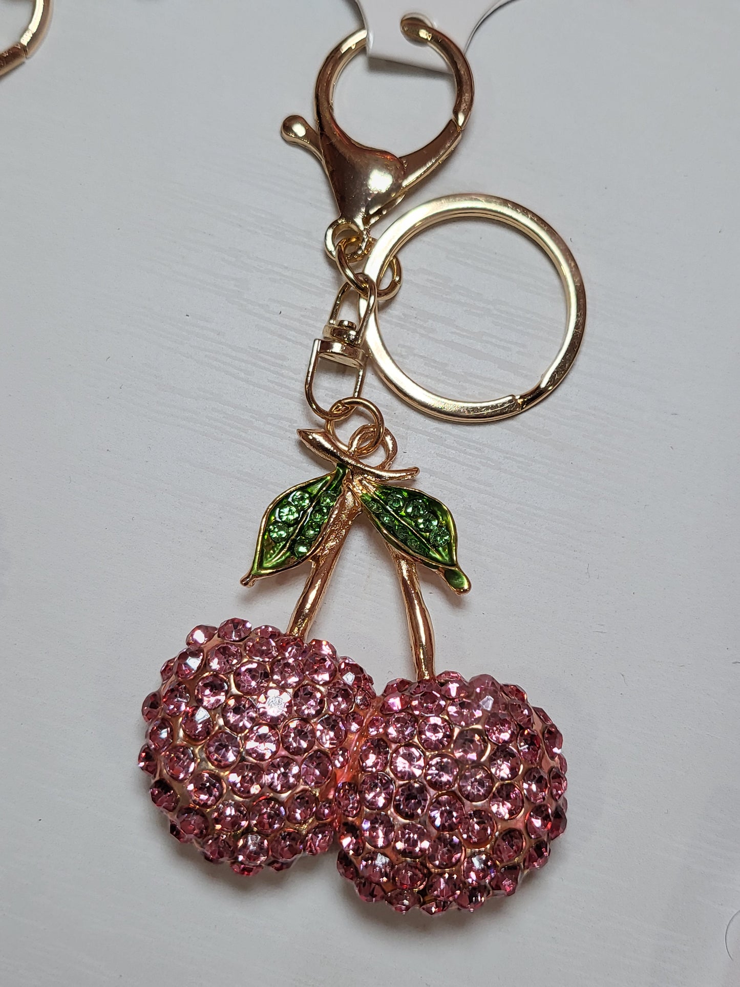 Diamond Cherry Keychain