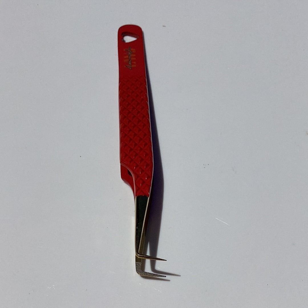 Red 90 Degree Tweezer