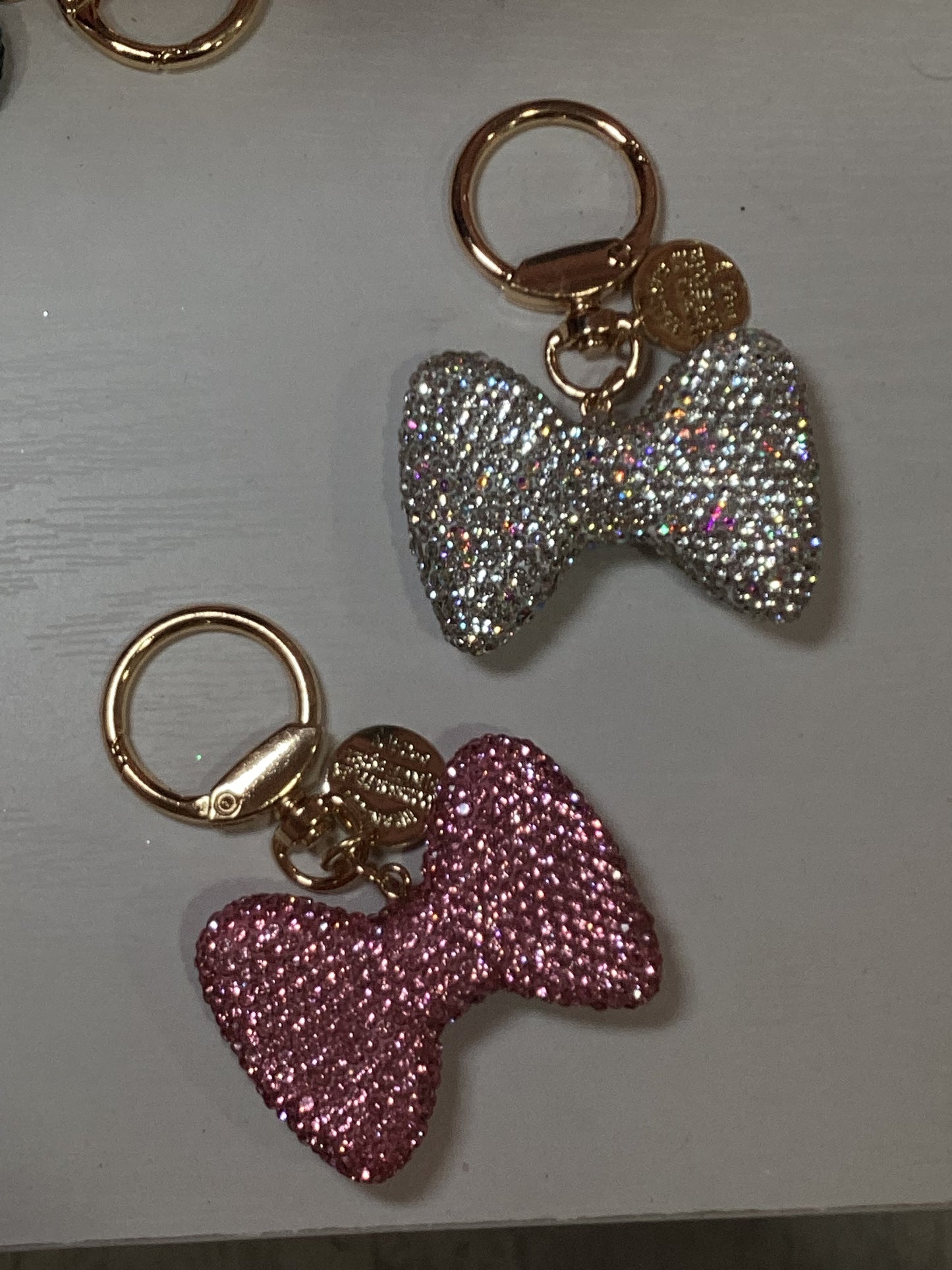 Diamond Bow Shaped Keychain