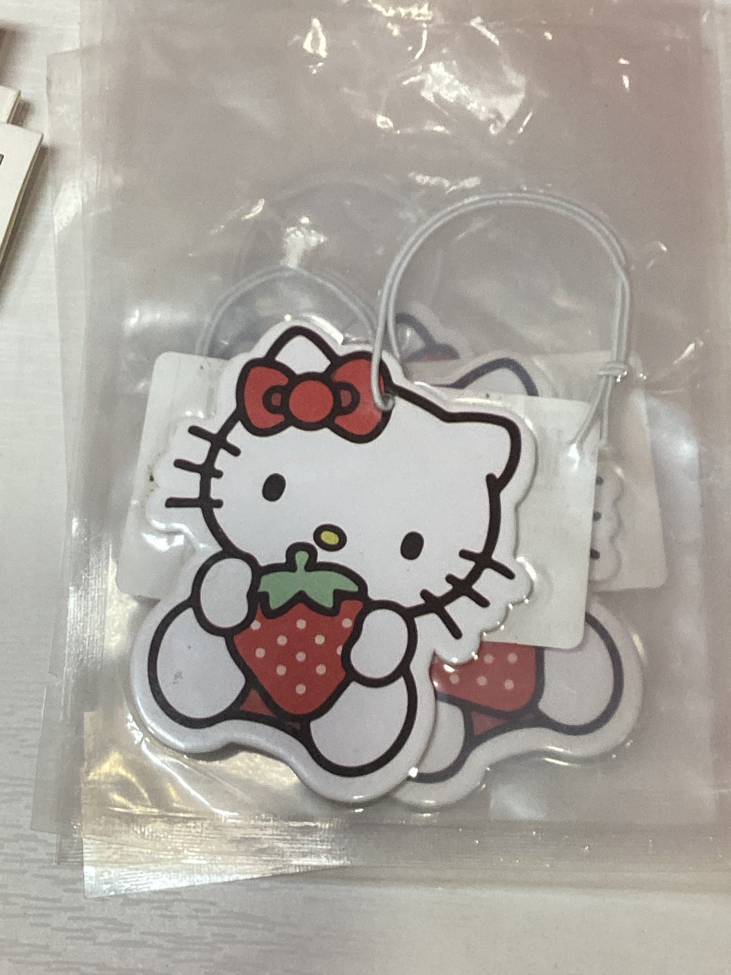 Kitty Strawberry Car Air Freshener