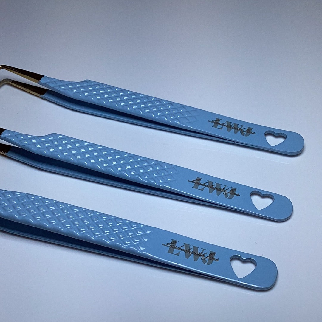 Sky Blue 3pc Tweezer Bundle