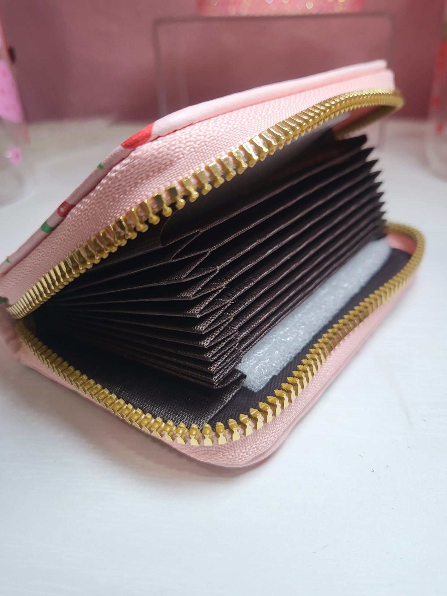 Cherry Print Card Wallet