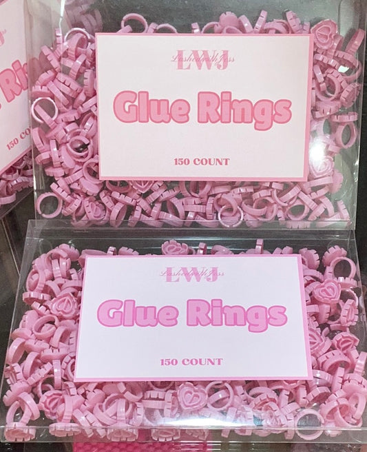 Pink Glue Rings